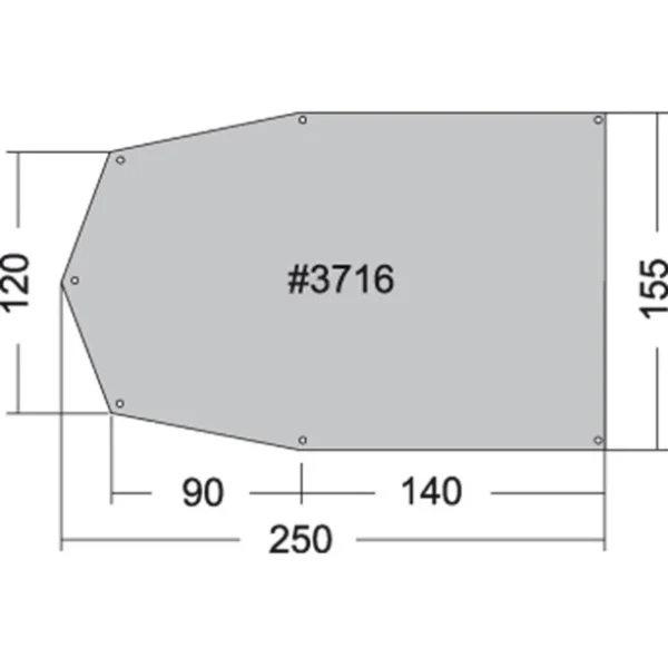 remise en ligne Tatonka Tent Underlay 250x155cm 1