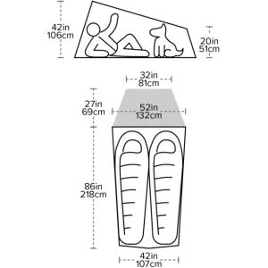 jusqu'à Big Agnes Fly Creek HV UL2 Tente, Beige 15