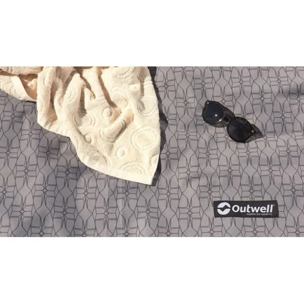 magasins pas chers Outwell Parkdale 6PA Tapis Tissé Plat, Gris/noir 3