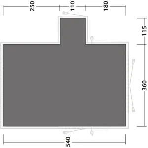 Outwell Montana 6PE Footprint, Gris Retour gratuit en magasin. 6