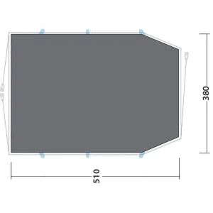 Outwell Starhill 6 Footprint, Gris Couleurs variées 6