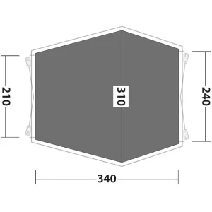 Promotio de vente Outwell Woodcrest Bâche De Sol, Gris 6