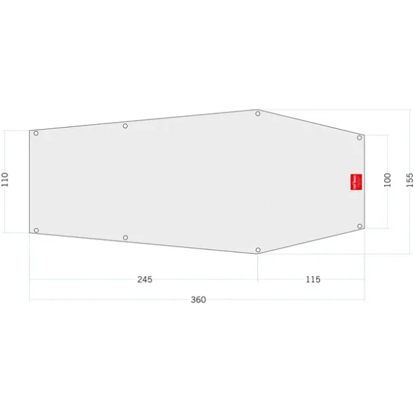 Tatonka PE Narvik 2 Bâche De Sol 360×100/155cm à prix très bas 1